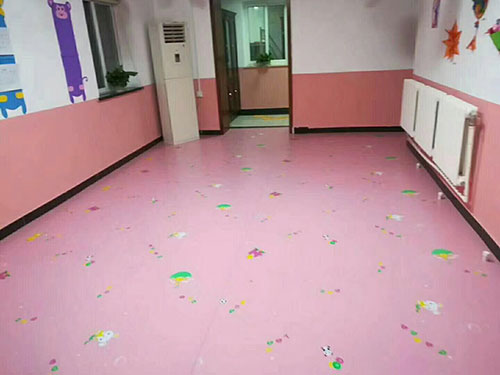 幼儿园室内PVC地板展示